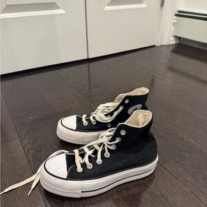 Stylish Black High-Top Sneakers